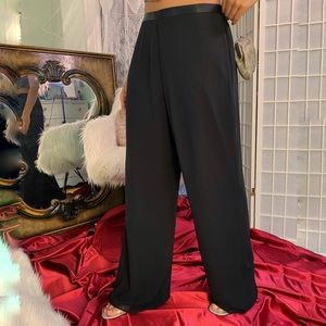 SOLD • Y2K Flowy Chiffon Wide Leg Pant Holiday Vintage LG